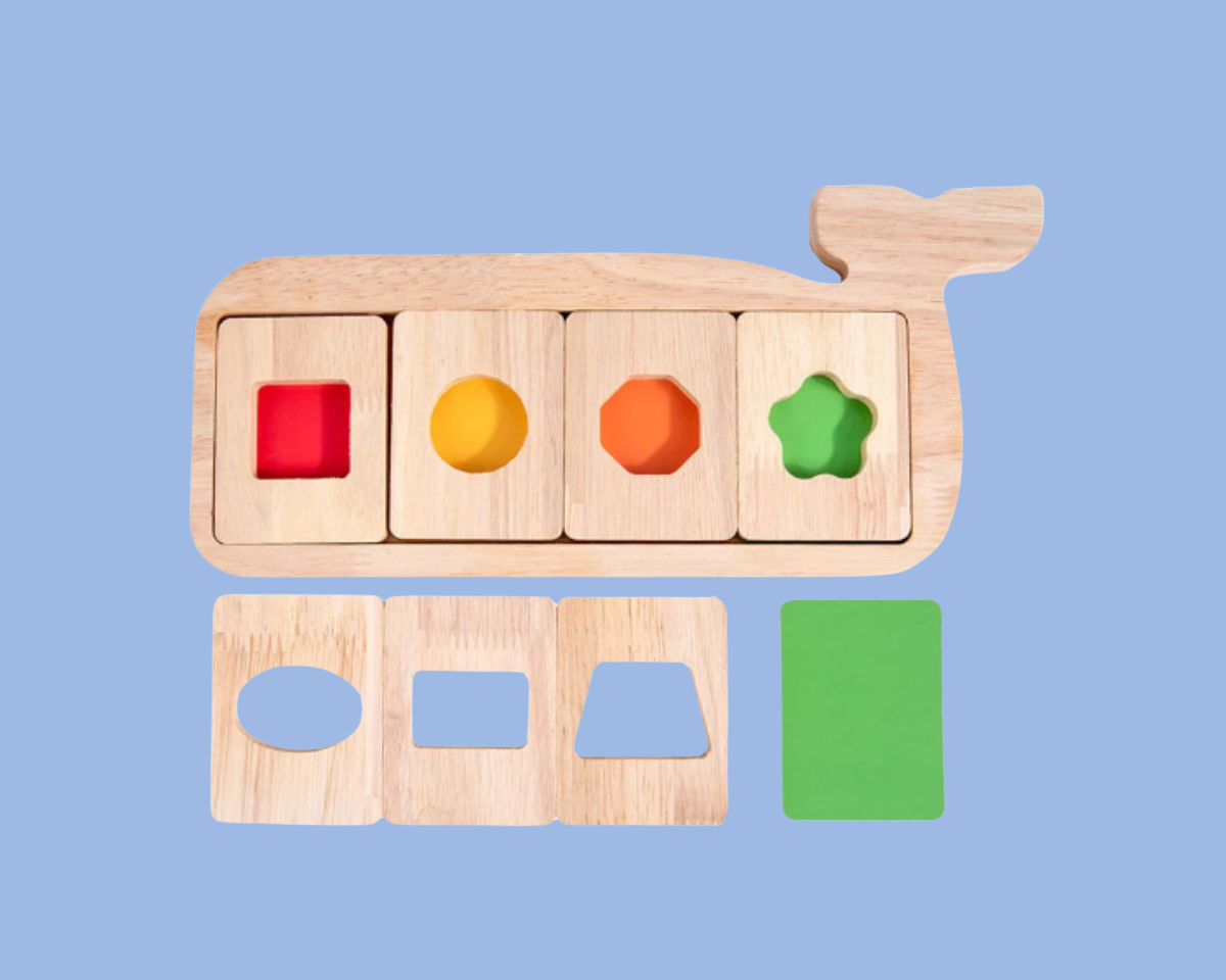 Brinquedo Montessori Baleia