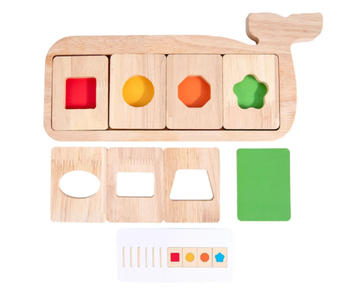 Brinquedo Montessori Baleia