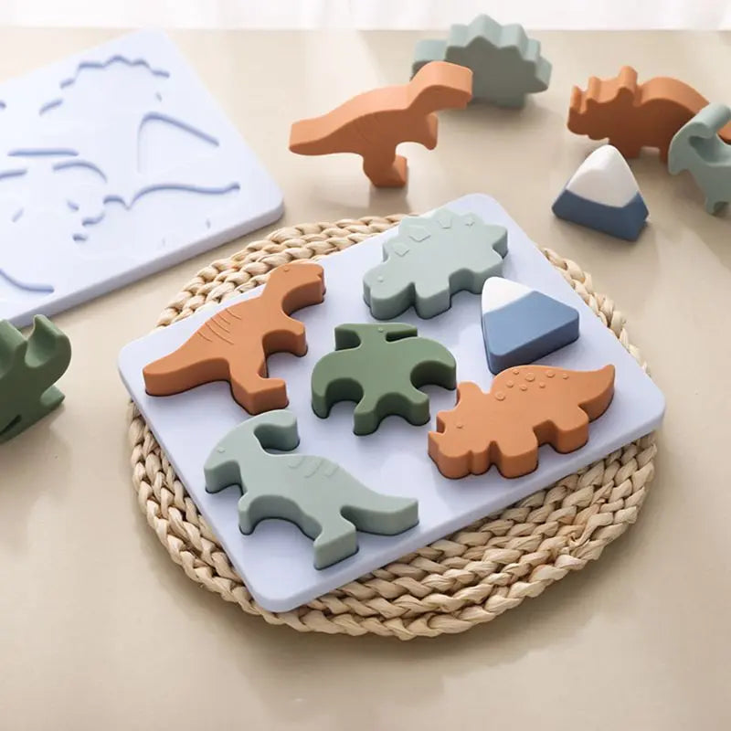 Blocos de Encaixe Dinossauro